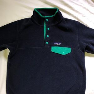 Blue and Green Patagonia Synchilla